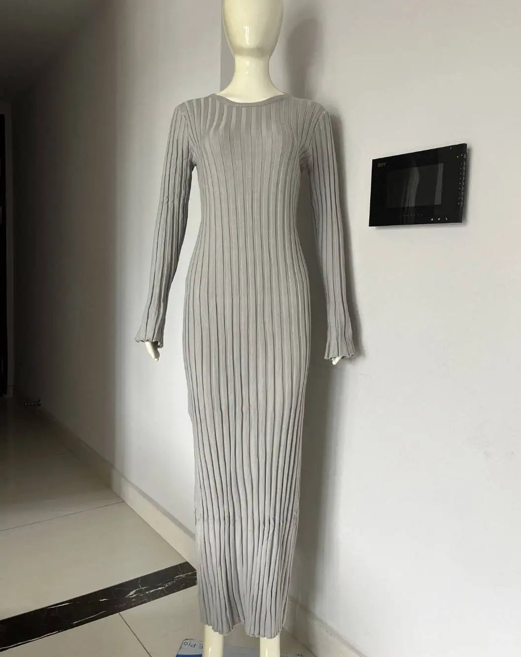 Robe Tricotée Maxi Femme