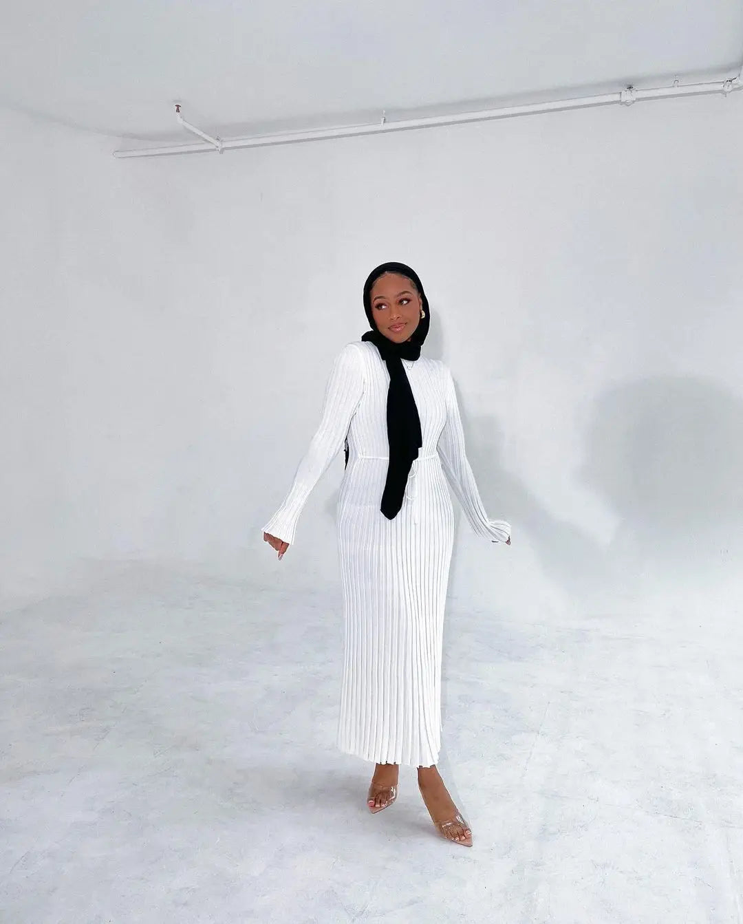 Robe Tricotée Maxi Femme