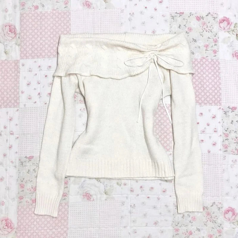 Robe Tricotée Nœud Femme