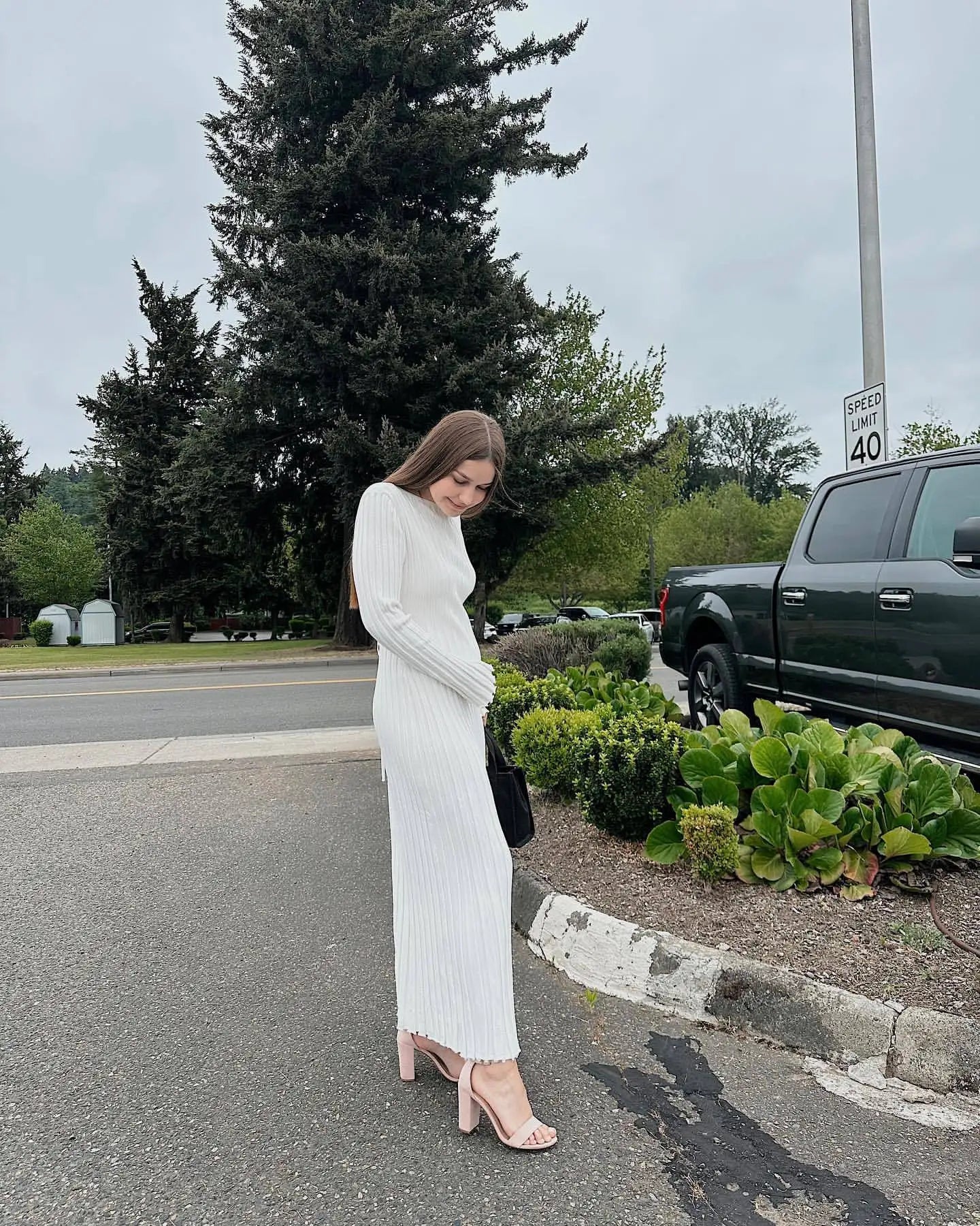 Robe Tricotée Maxi Femme