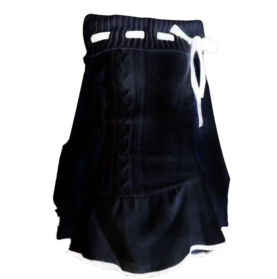 Robe Tricotée Nœud Femme