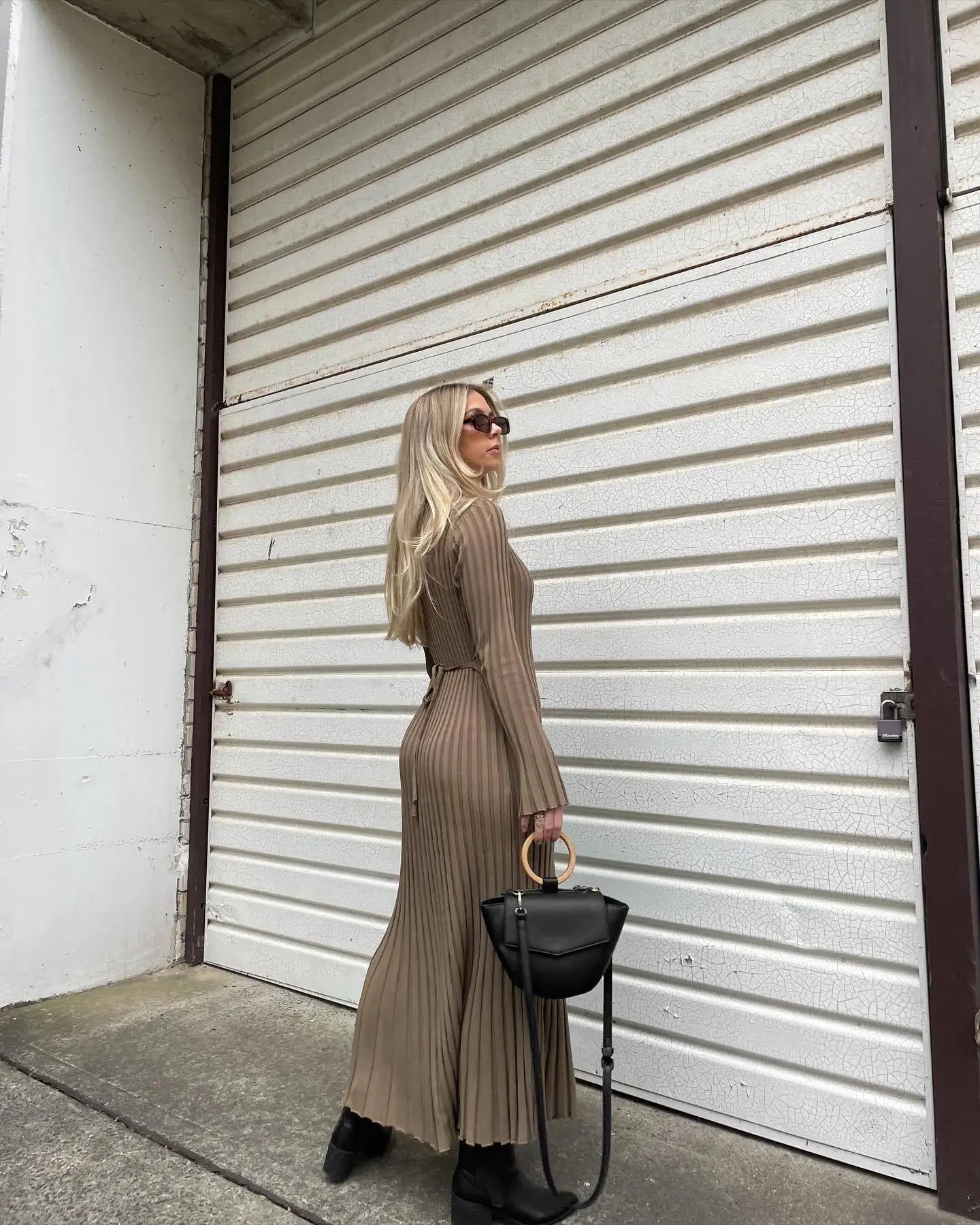 Robe Tricotée Maxi Femme